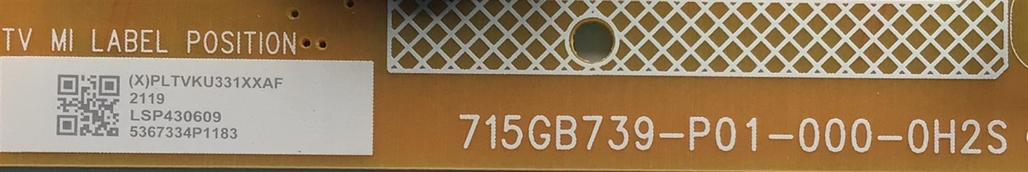 FUENTE DE PODER PARA TV VIZIO / NUMERO DE PARTE PLTVKU331XXAF / 715GB739-P01-000-0H2S / VKU331XXAF / (X)PLTVKU331XXAF / PANEL TPT430WR-QVN03.U REV:SB3B / DISPLAY T430QVN03.8 / MODELO V435-J01 LTCWE6LX - Imagen 2